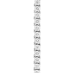 Bracelet ligne diamants et or blanc 750/1000e