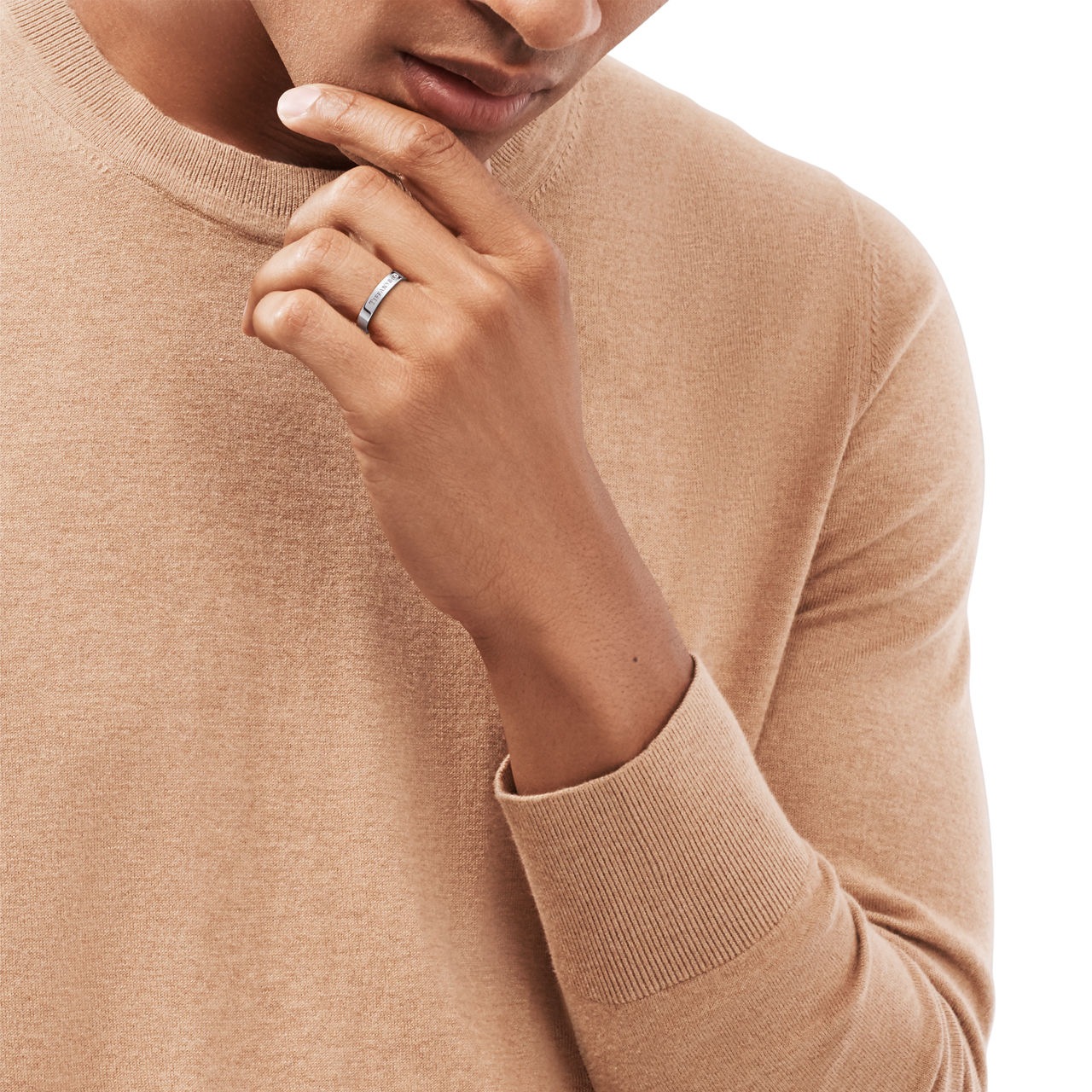 T&CO.® Alliance en platine 950 millièmes et diamant