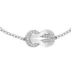 Bracelet Chance Infinie, chaîne, moyen modèle, semi-pavé