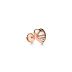 Boucles d’oreilles Full Heart en or rose