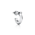 Boucles d’oreilles créoles T1 en or blanc 18 carats