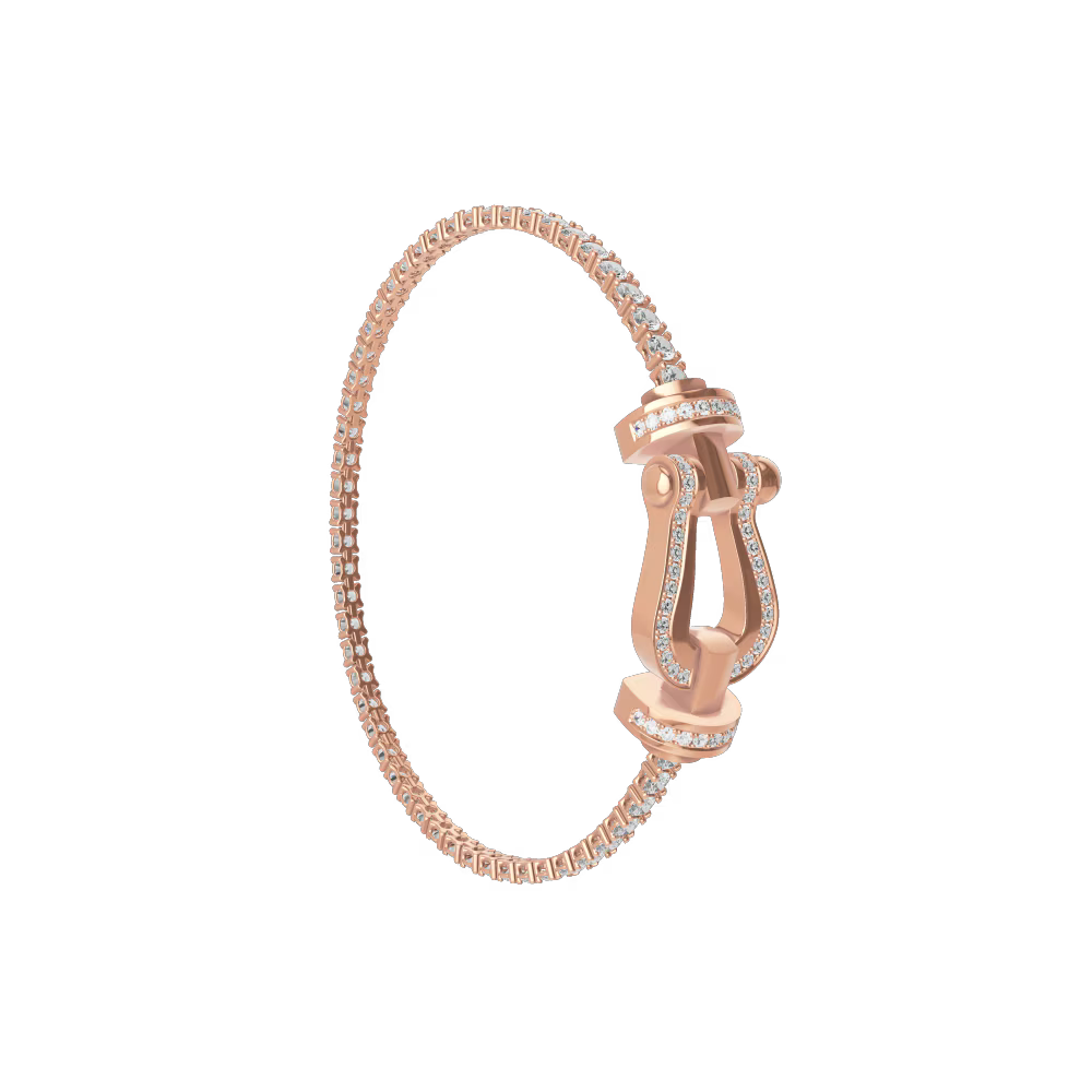 Bracelet Force 10, grand modèle, pavé