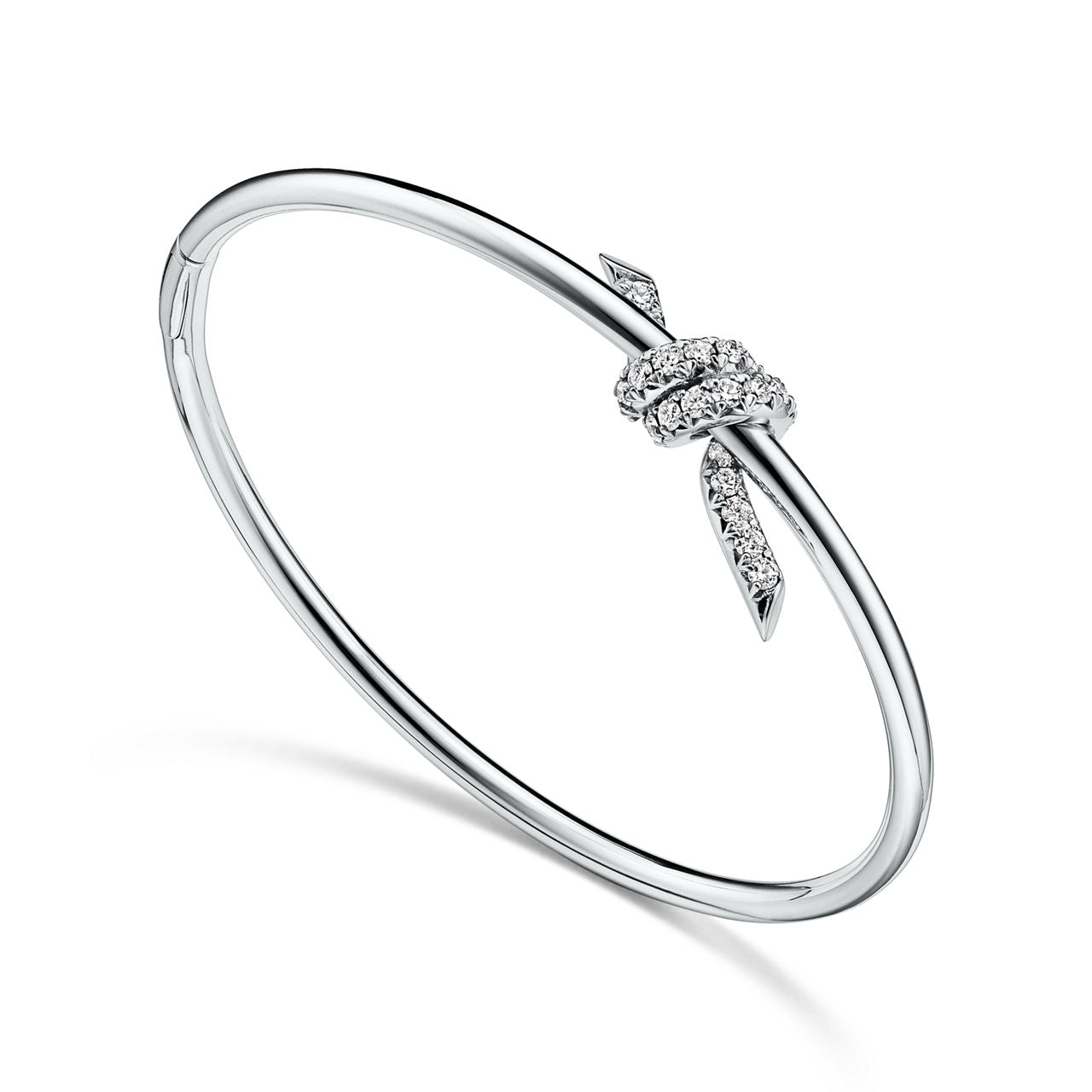 Bracelet jonc Wire en or blanc 18 carats et diamants