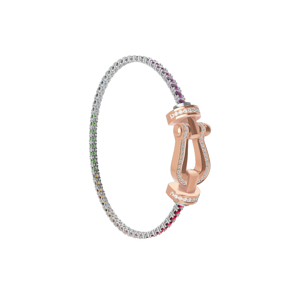 Bracelet Force 10, grand modèle, pavé