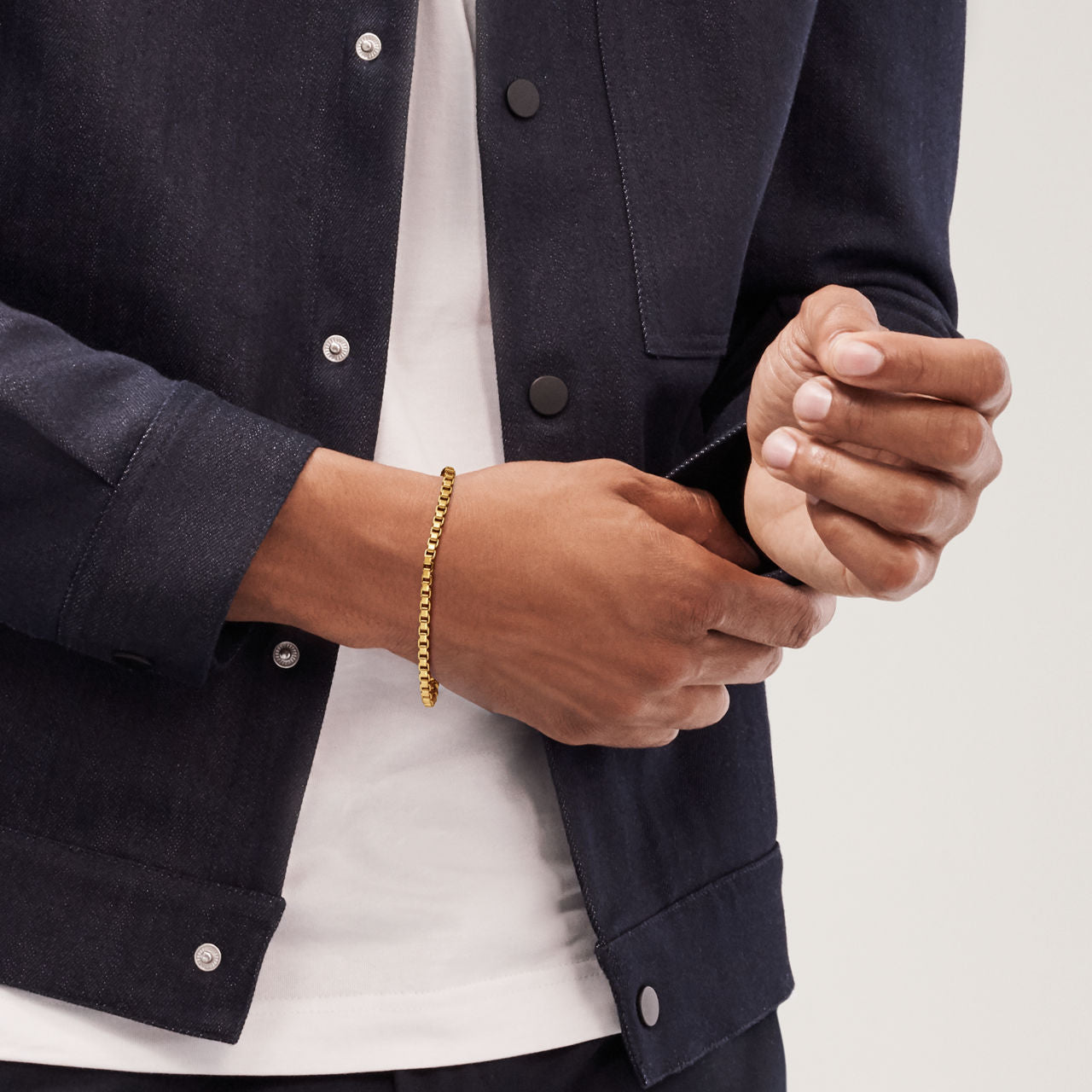 Bracelet à maillons vénitiens en or 18 carats