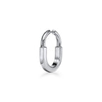 Boucles d’oreilles en or blanc 18 carats et diamants. Medium.
