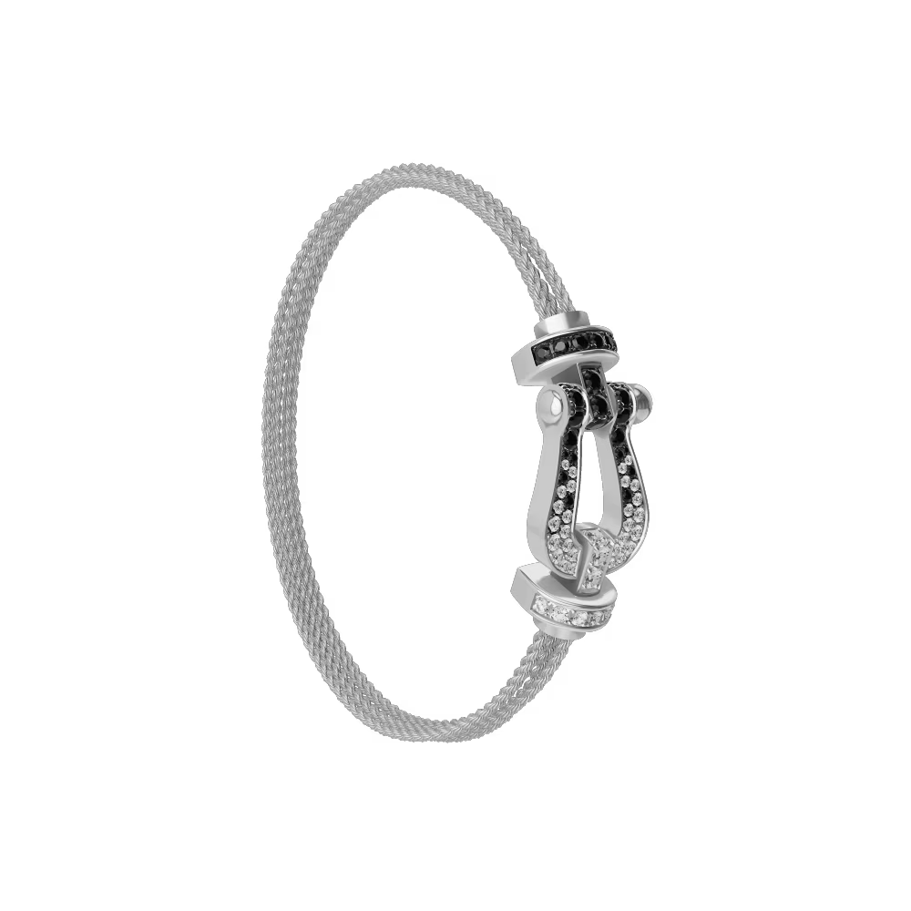 Bracelet Force 10, grand modèle, pavé