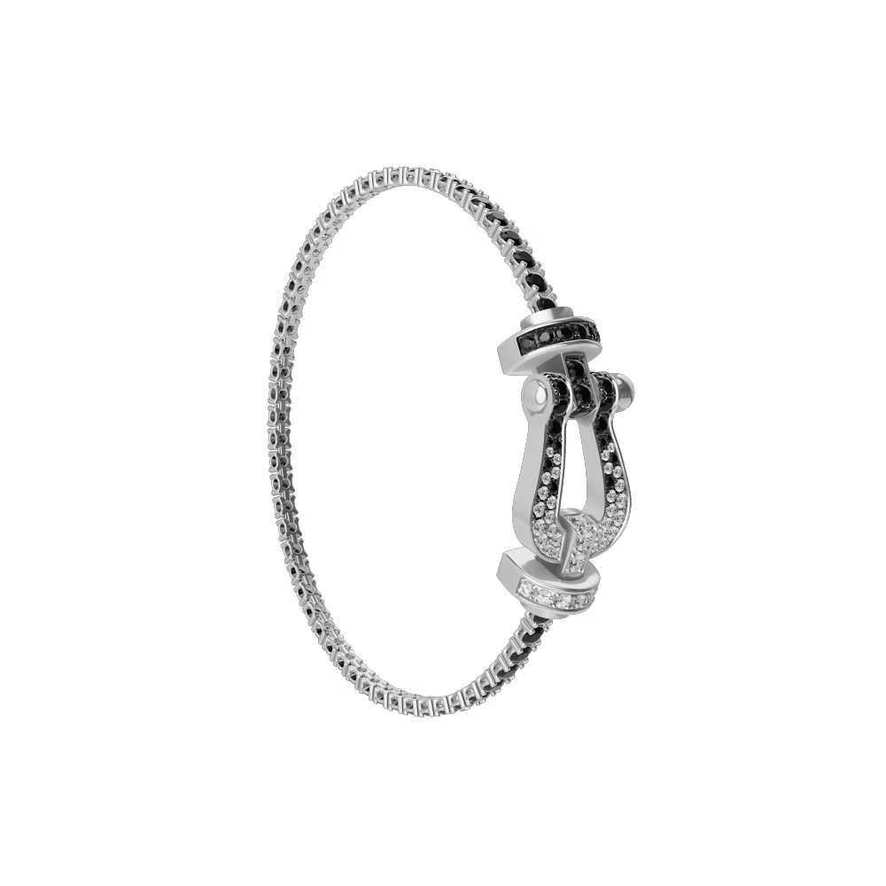 Bracelet Force 10, grand modèle, pavé