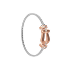 Bracelet Force 10, grand modèle, semi-pavé