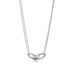 Pendentif à maillons doubles taille Large en argent 925 millièmes