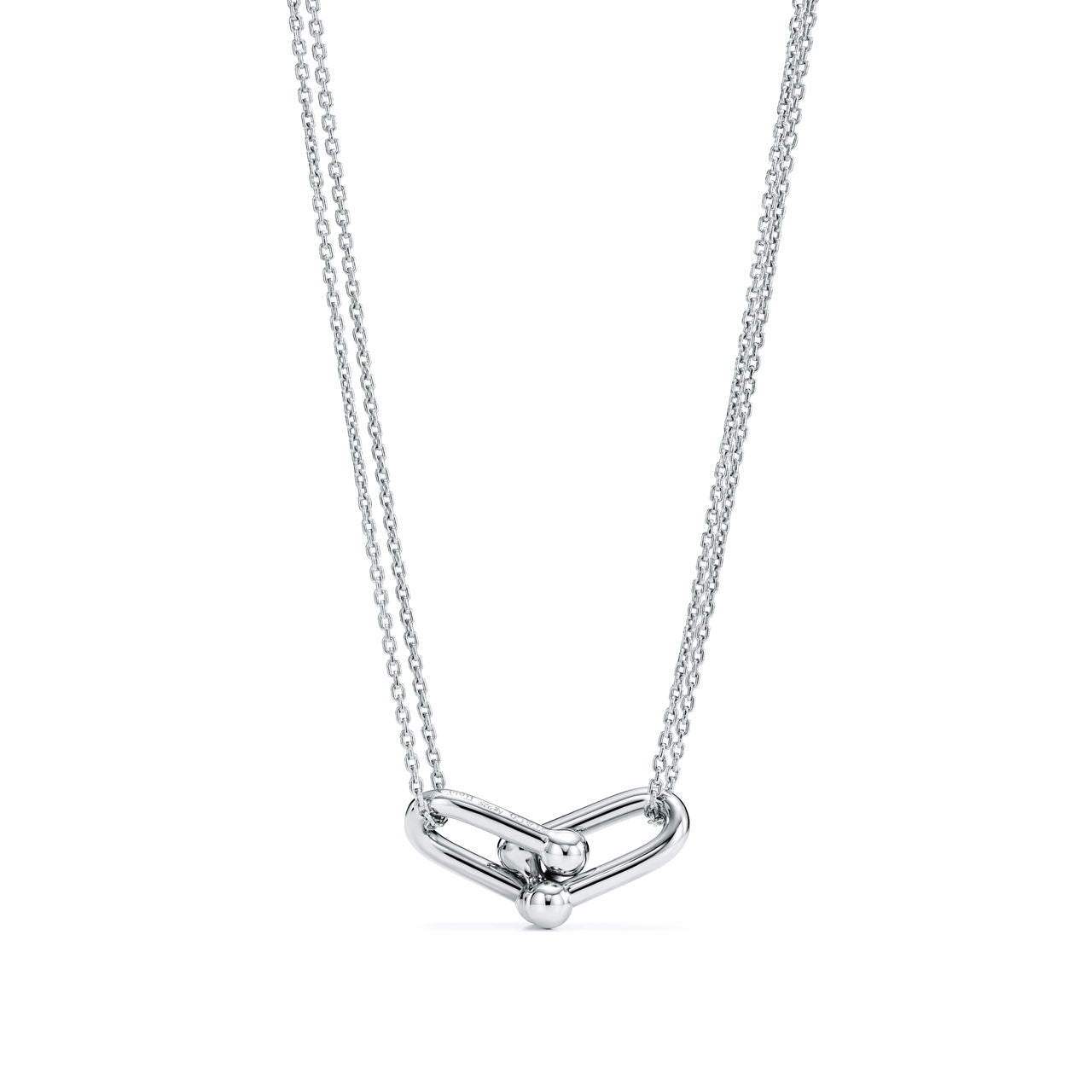 Pendentif à maillons doubles taille Large en argent 925 millièmes