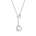 Collier Lasso Open Heart en argent 925 millièmes. 16 mm.