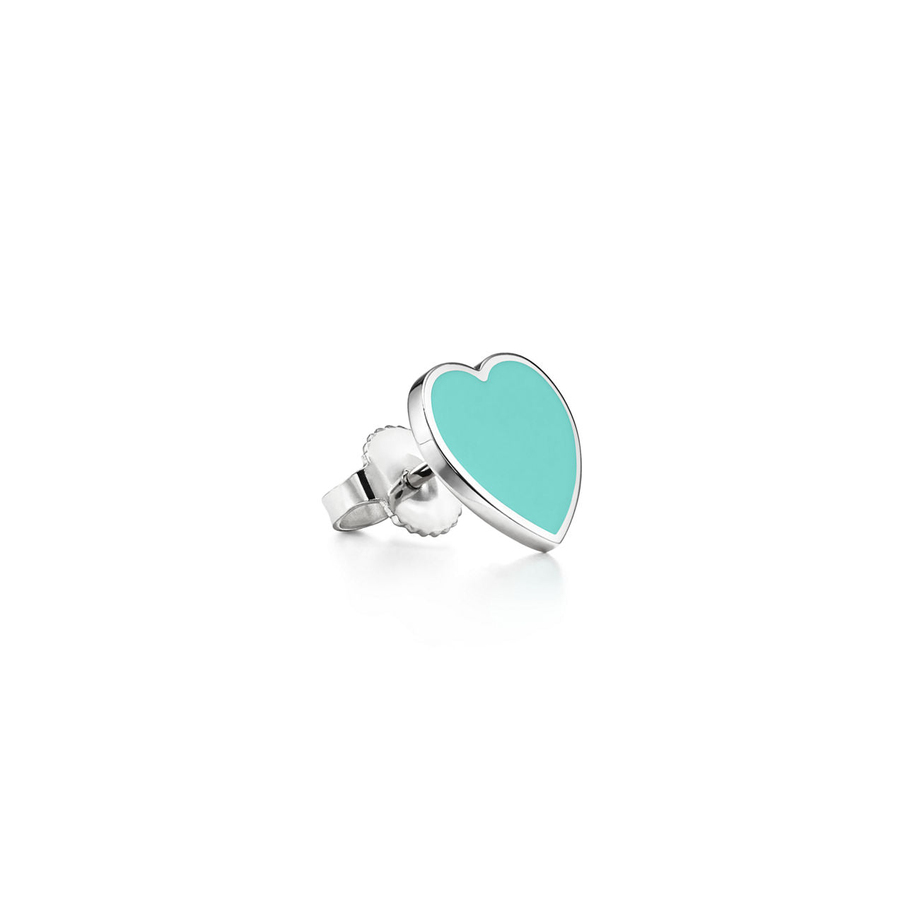 Boucles d’oreilles en argent 925 millièmes, Tiffany Blue® et diamant. Mini.