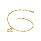 Bracelet Mini Alphabet en or jaune