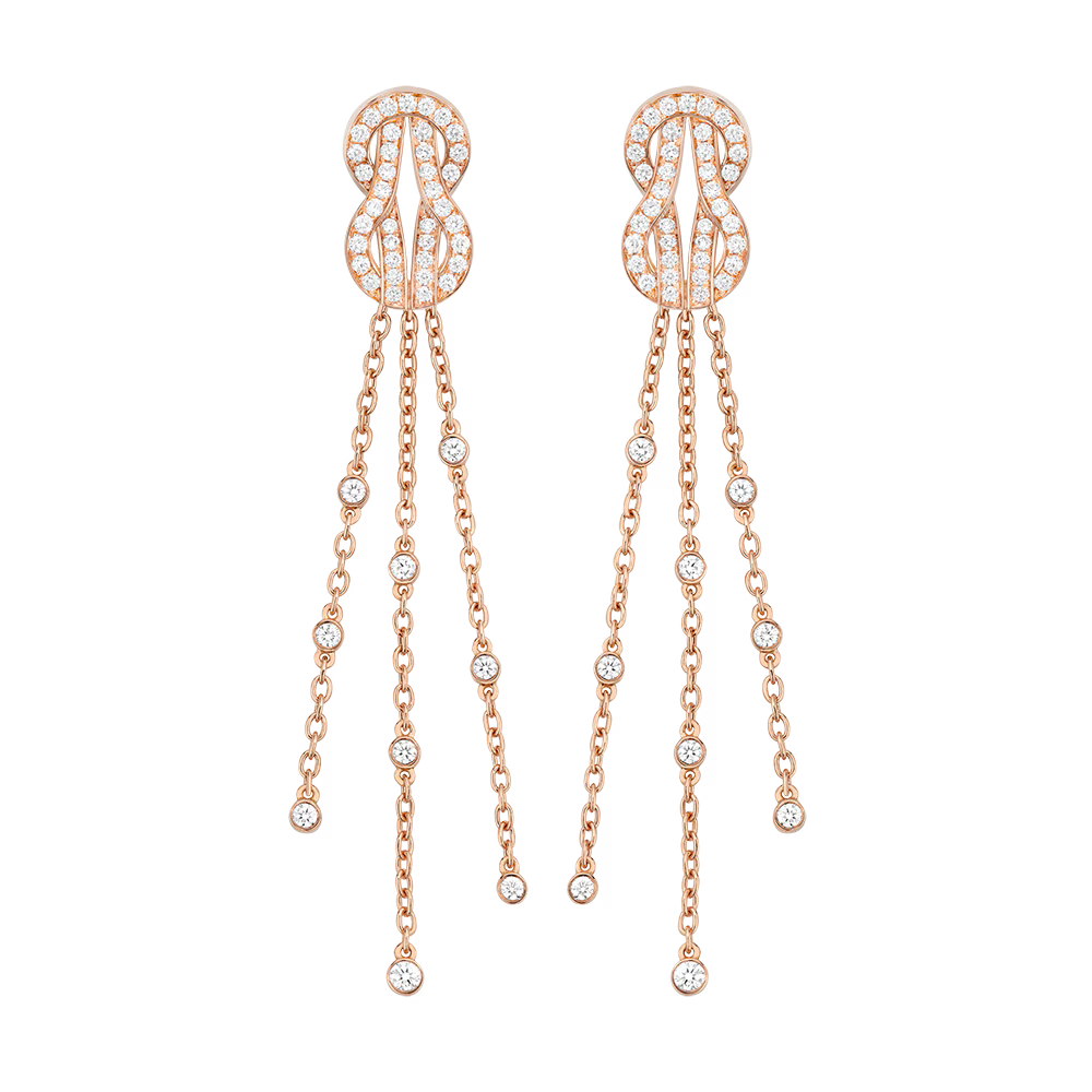 Puces d'oreilles Chance Infinie, moyen modèle, pavées