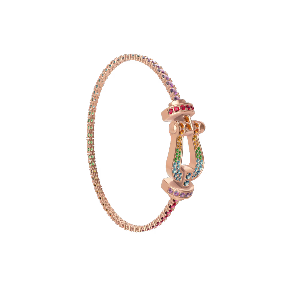 Bracelet Force 10, grand modèle, pavé