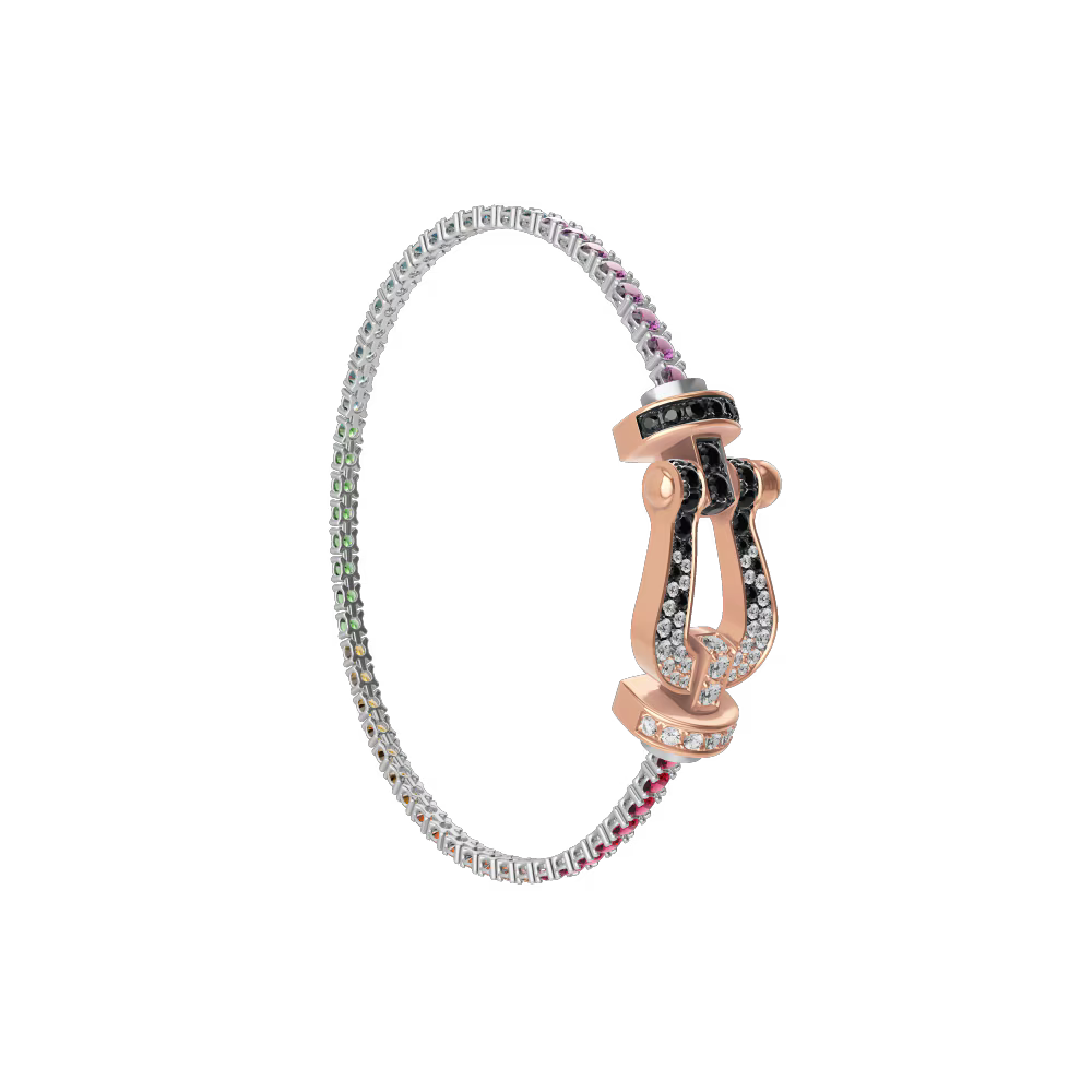 Bracelet Force 10, grand modèle, pavé