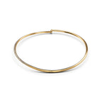 Demi-collier en diamants T1 en or jaune 18 carats