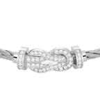 Bracelet Chance Infinie, grand modèle, pavé