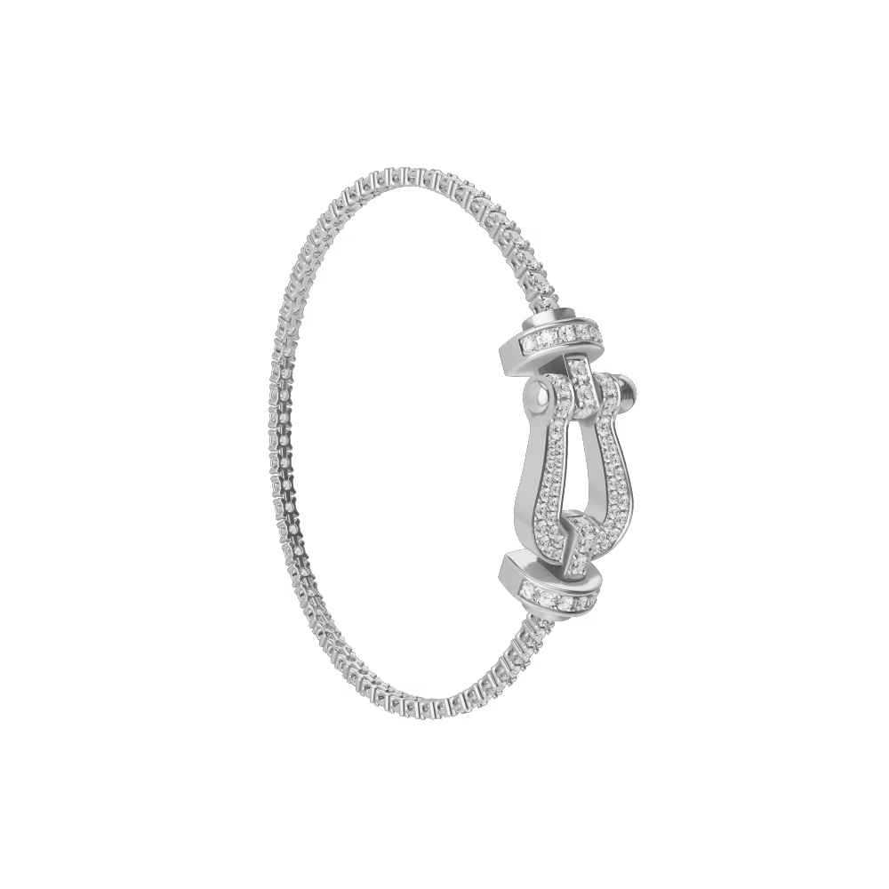 Bracelet Force 10, grand modèle, pavé