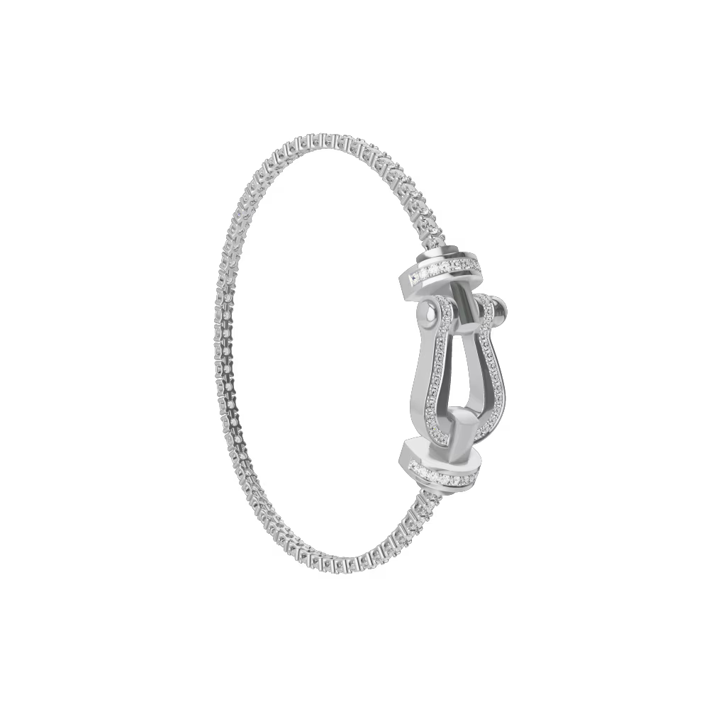 Bracelet Force 10, grand modèle, pavé