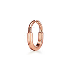 Boucles d’oreilles en or rose 18 carats et diamants. Medium.