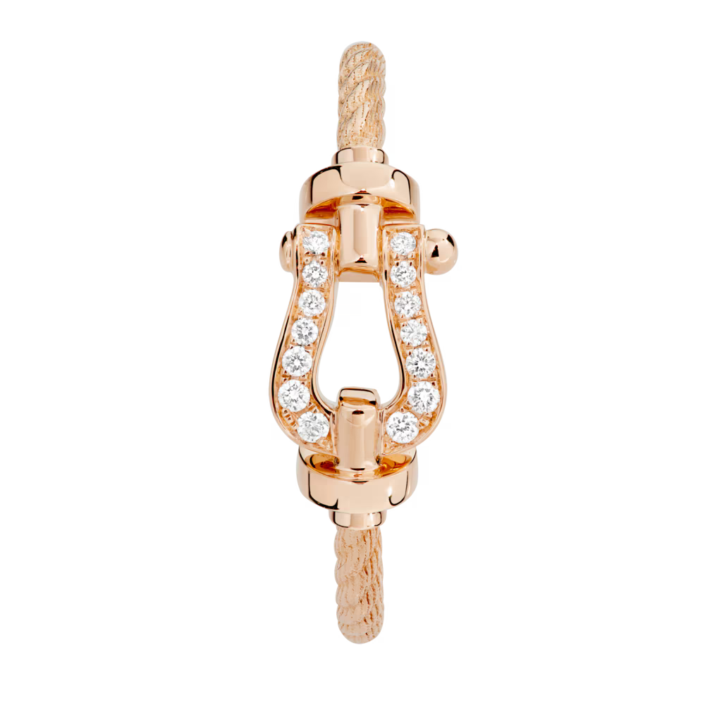 Bague Force 10, petit modèle, pavée