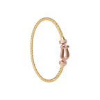 Bracelet Force 10, moyen modèle, semi-pavé