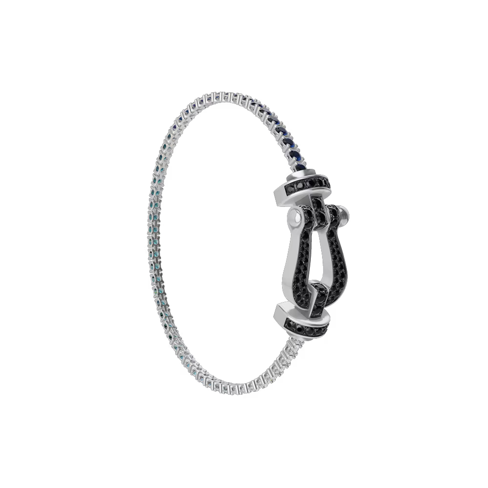 Bracelet Force 10, grand modèle, pavé