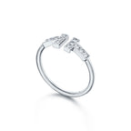 Tiffany T Bague Wire ornée de diamants en or blanc 18 carats