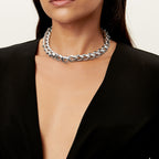 Collier à maillons taille Large en argent 925 millièmes ultra poli