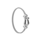 Bracelet Force 10, grand modèle, semi-pavé