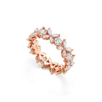 Tiffany Victoria® Alliance alternée en diamants en or rose 18 carats