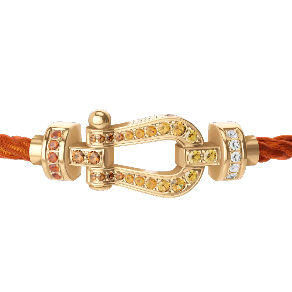 Bracelet Force 10 #FREDxRolandGarros, moyen modèle, pavé