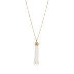 Collier de perles Houppe Olive Leaf