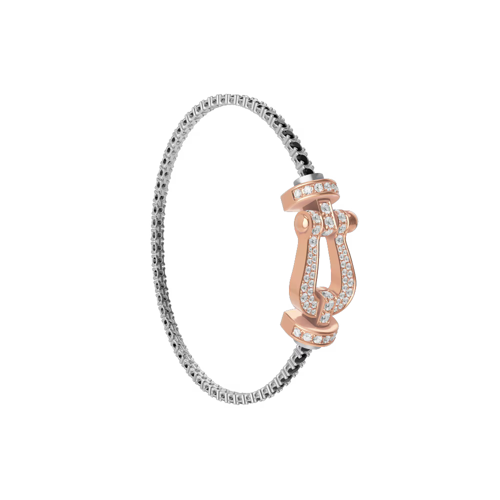 Bracelet Force 10, grand modèle, pavé