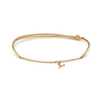 Collier double rang en or jaune 18 carats et diamants
