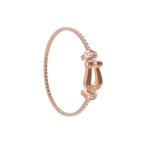 Bracelet Force 10, grand modèle, semi-pavé