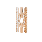 Bague Force 10 Rise, semi-pavée