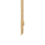 Collier de soirée Maille en or 18 carats et perle en émeraude polie