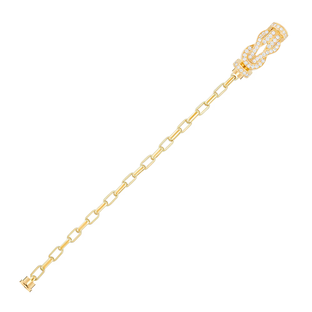 Bracelet Chance Infinie, grand modèle, pavé