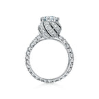 Bague de fiançailles Buds Tiffany & Co. Schlumberger® taille brillant avec anneau en platine 950 millièmes et diamants