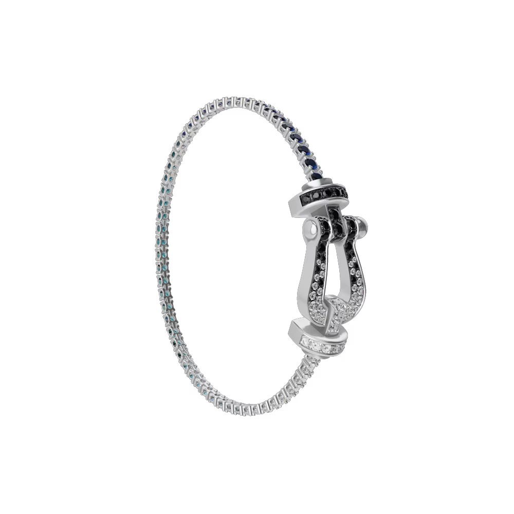 Bracelet Force 10, grand modèle, pavé