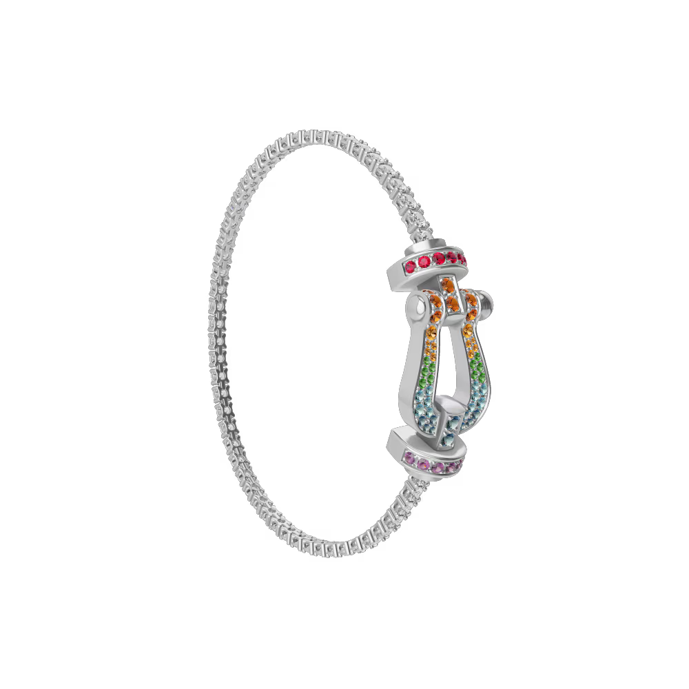 Bracelet Force 10, grand modèle, pavé