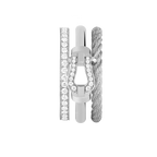 Bague Force 10 Rise, semi-pavée