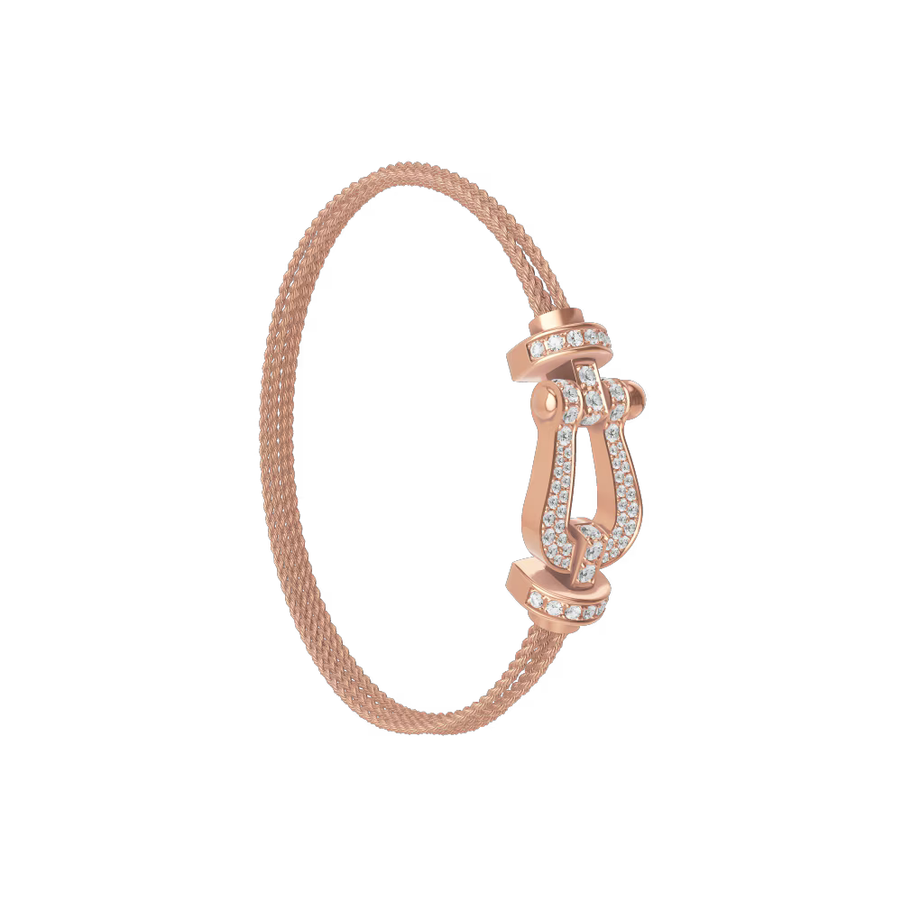 Bracelet Force 10, grand modèle, pavé