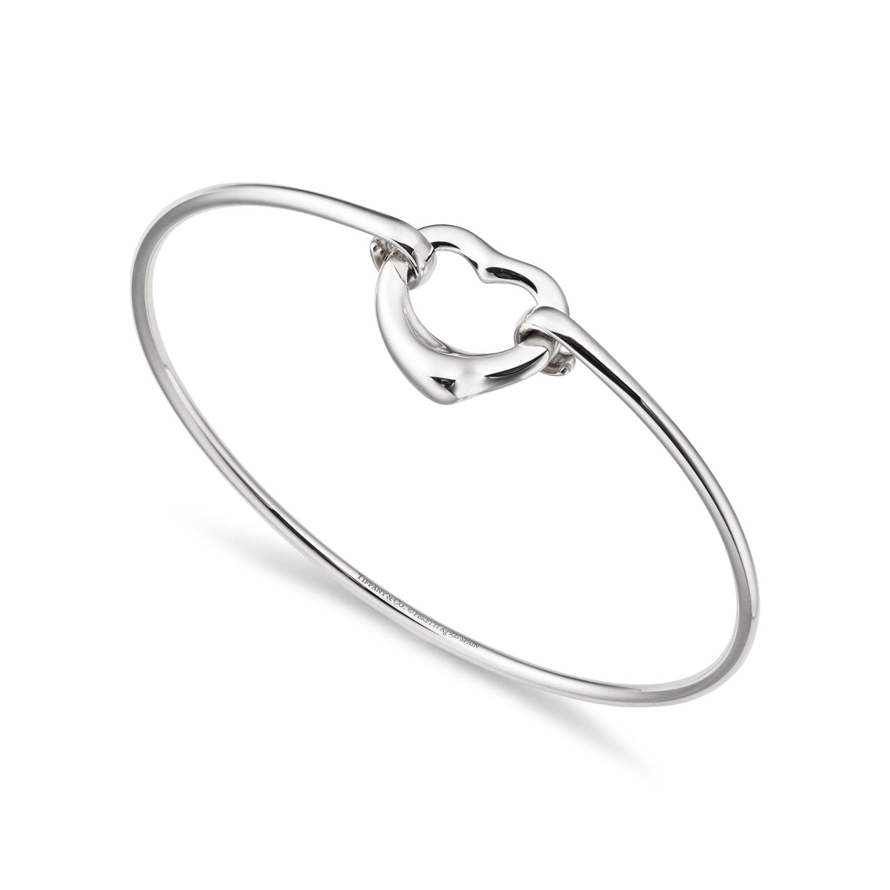 Bracelet jonc Open Heart en argent 925 millièmes, Medium