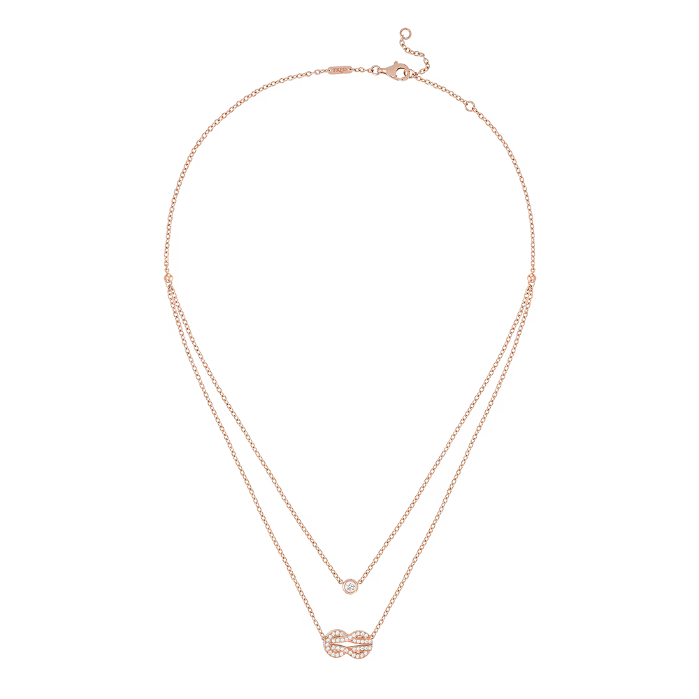 Collier Chance Infinie, moyen modèle, pavé