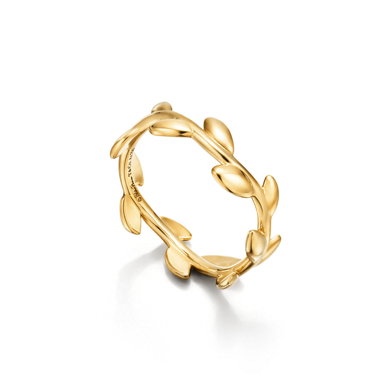 Paloma Picasso® Alliance Olive Leaf en or jaune 18 carats. Étroite.
