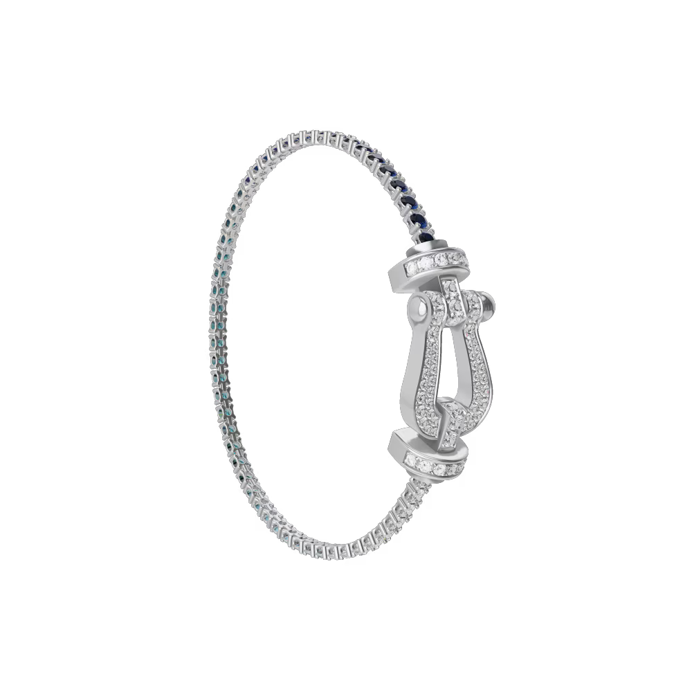 Bracelet Force 10, grand modèle, pavé